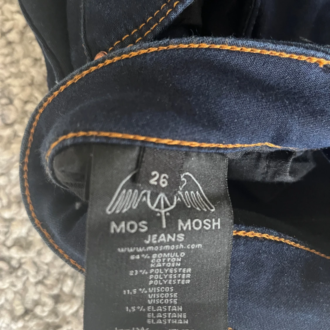 Mörkblå skinny jeans från Mos Mosh - 3