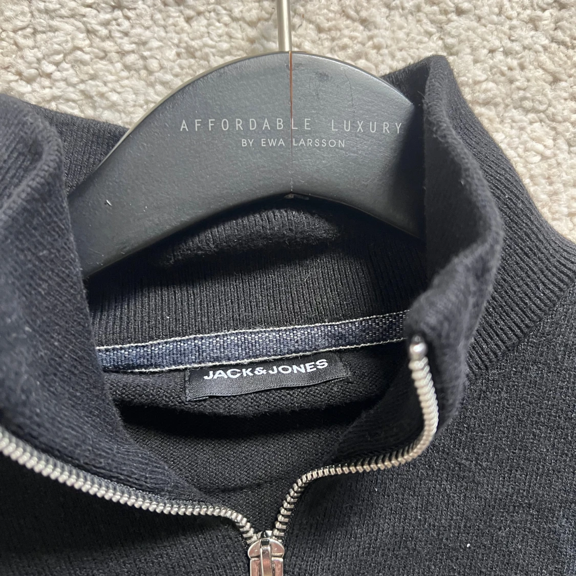 Svart half zip tröja Jack & Jones - 2