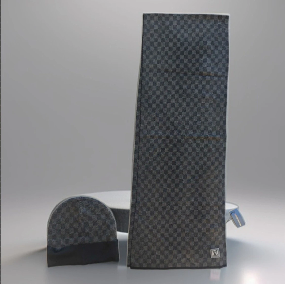 rutig halsduk i kashmir - 1