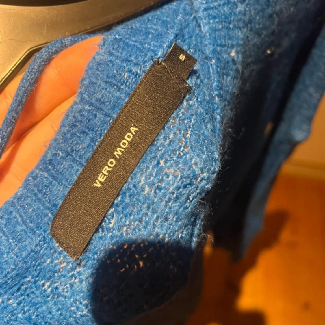 Blå stickad tröja från Vero Moda - 2