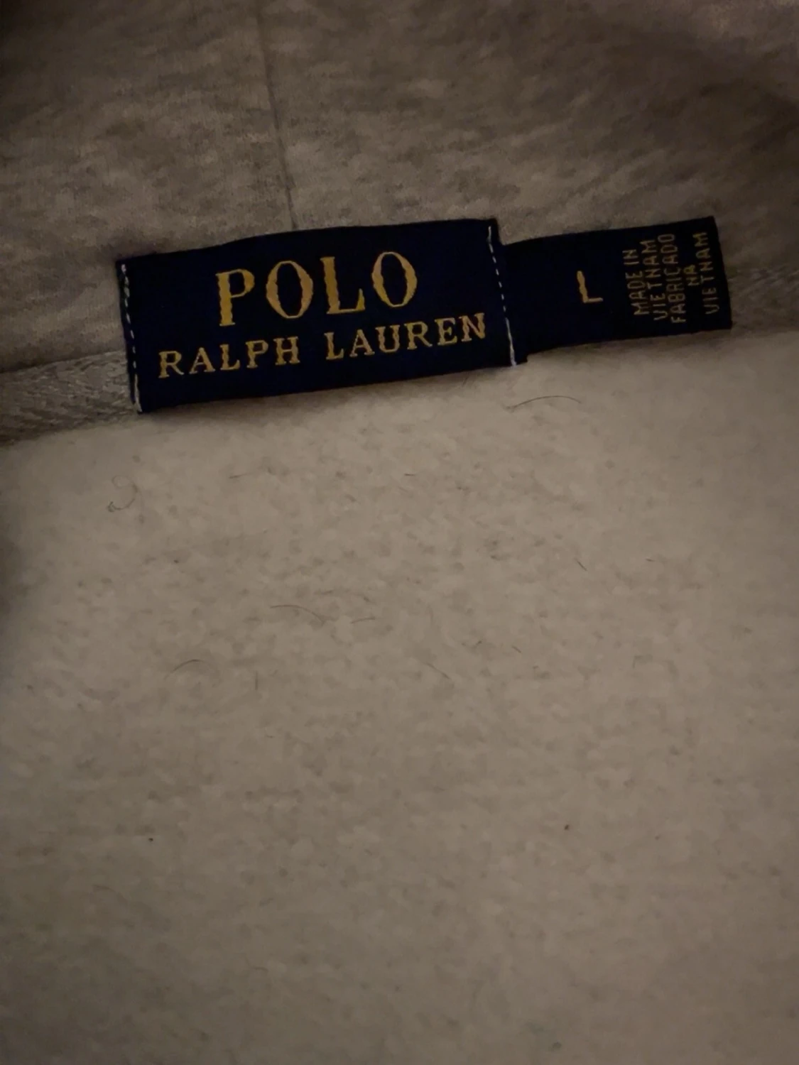 Grå ralphlauren zip hoodie - 2