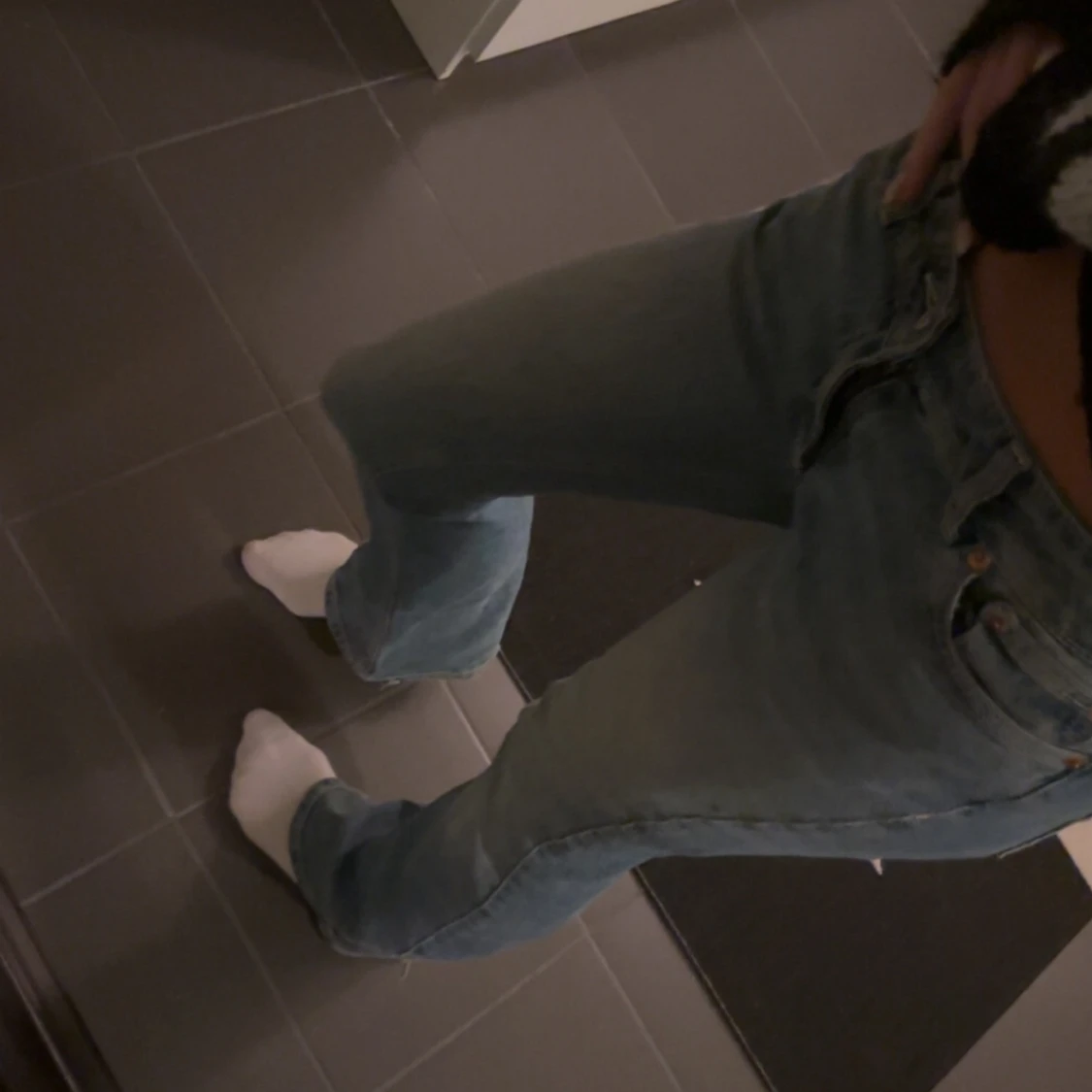 Blå bootcut jeans från Junkyard