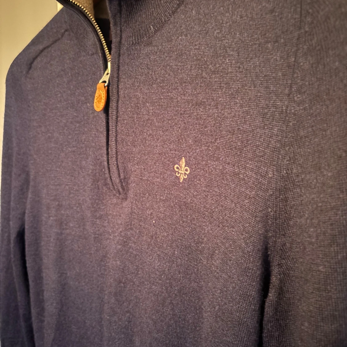 Mörkblå merinoullströja Morris M - 3