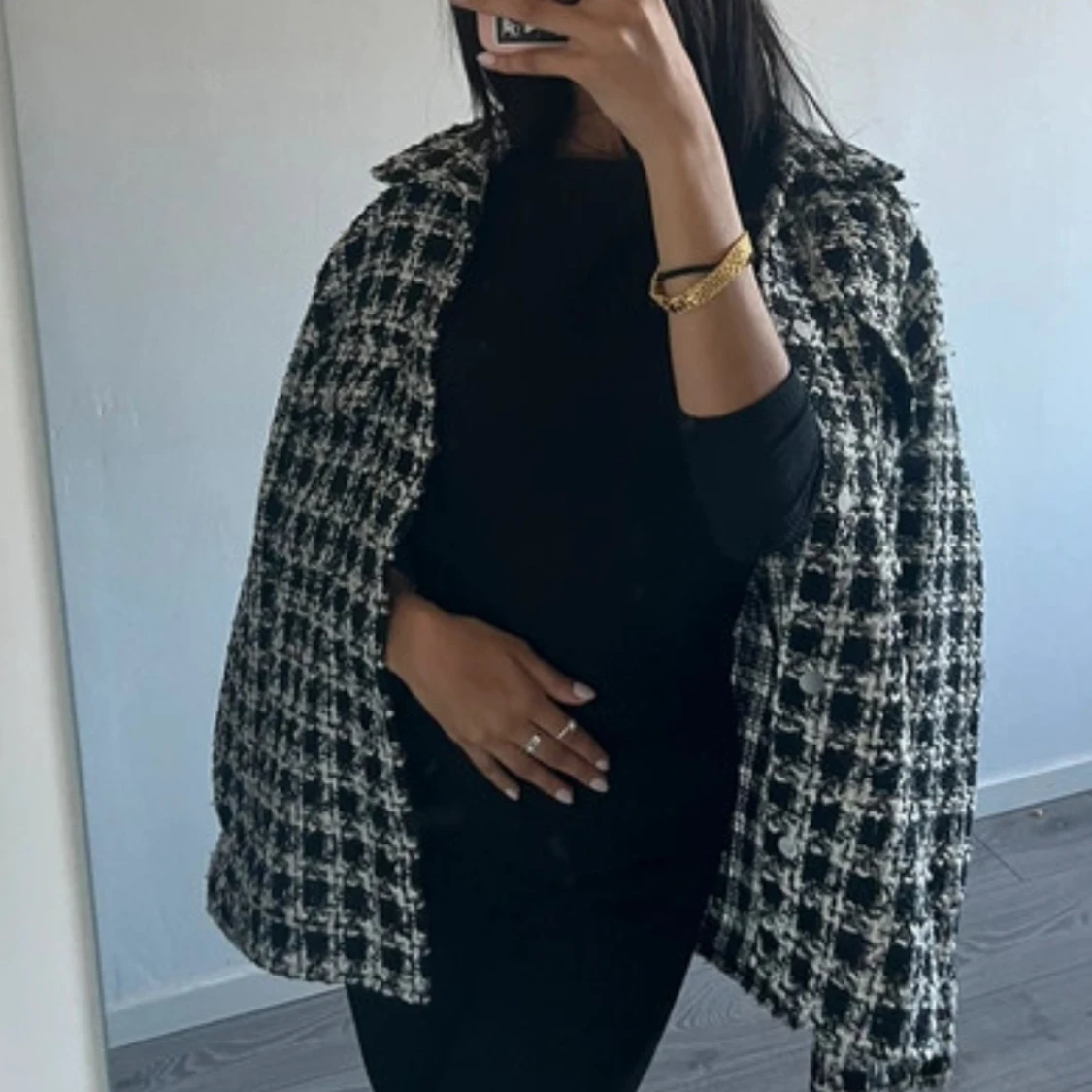 Rutig jacka/kappa  - 2