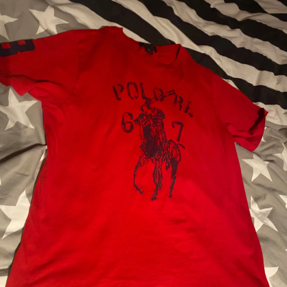 Röd Polo Ralph Lauren t-shirt L