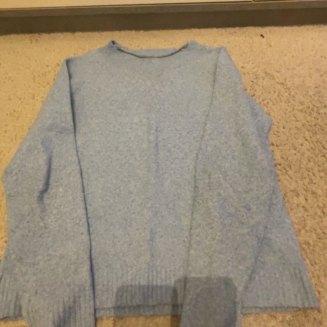 Ljusblå stickad tröja Vero Moda