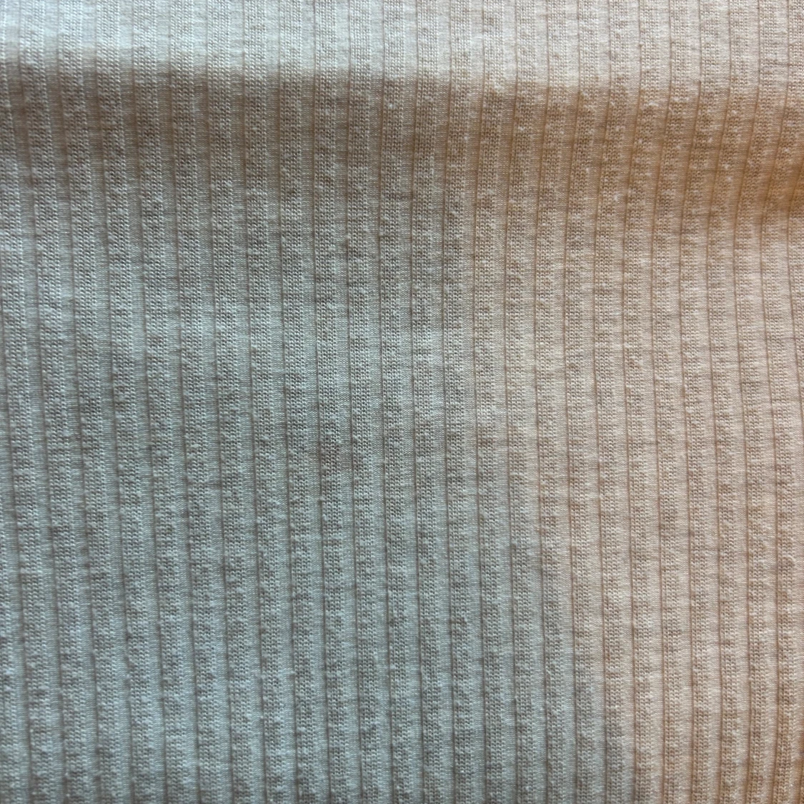 Beige ribbad långärmad topp från ONLY - 3