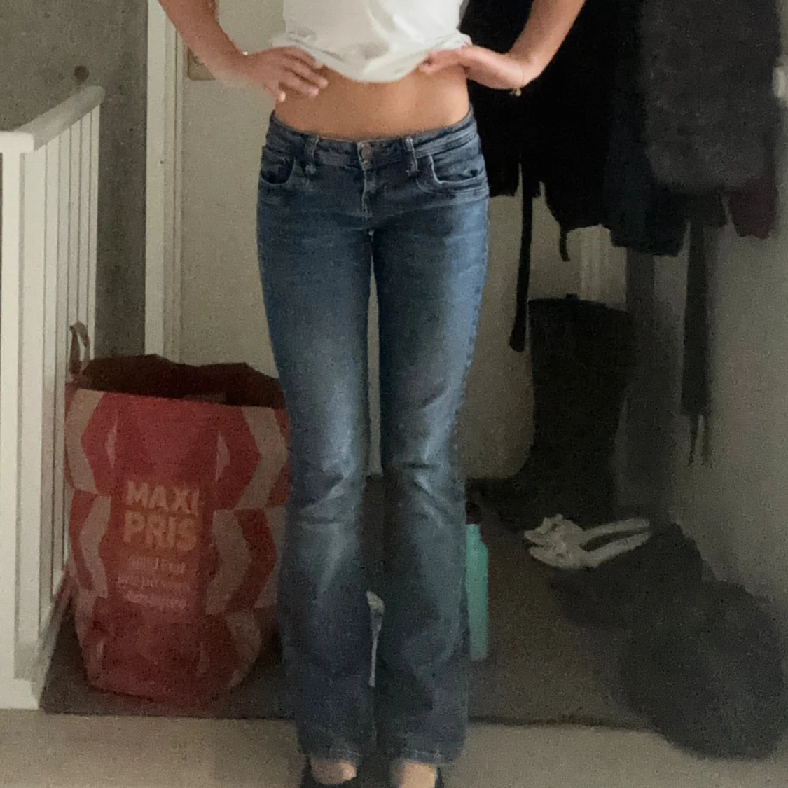 Blå bootcut jeans från LTB - 2