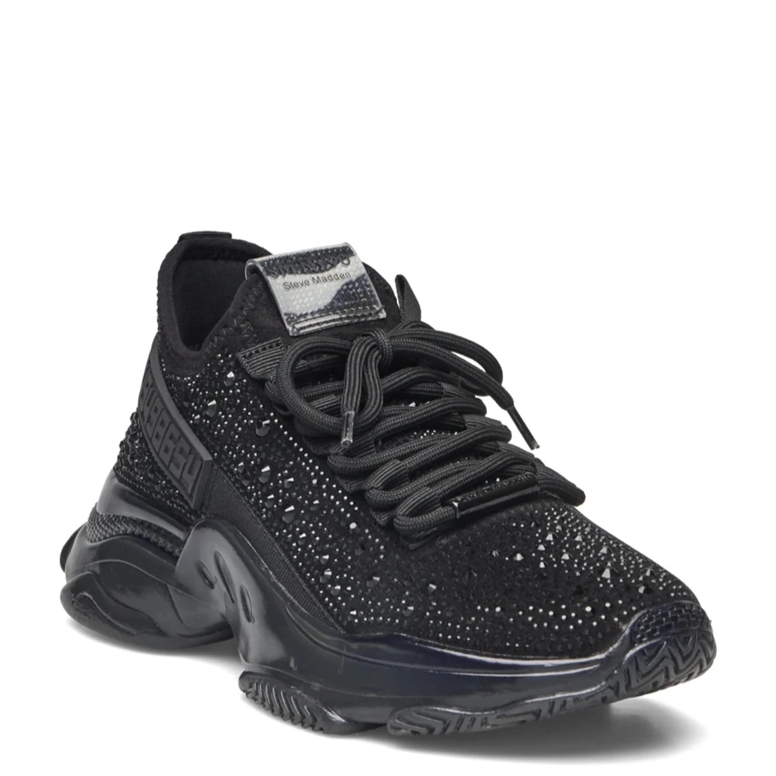Svarta glittriga sneakers Steve Madden