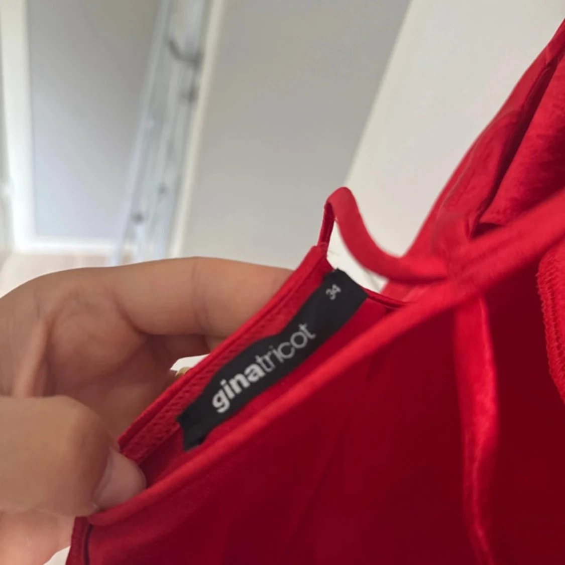 Röd långklänning från Gina Tricot - 2