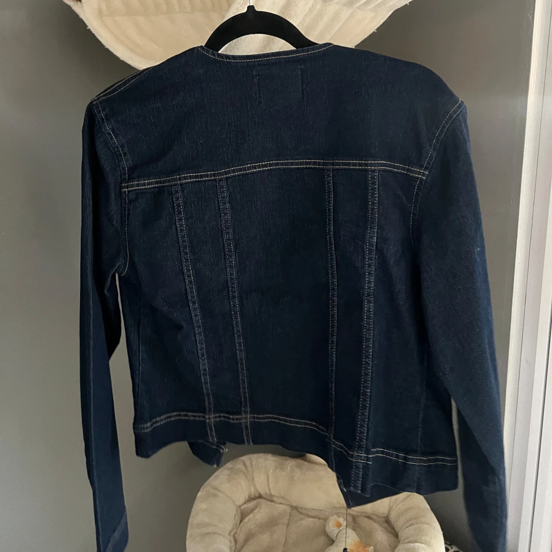 Mörkblå jeansjacka från ONLY - 2