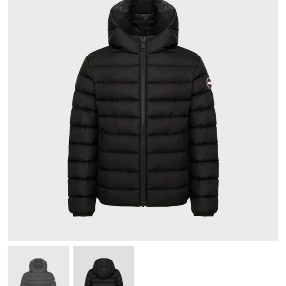 Svart dunjacka från Colmar