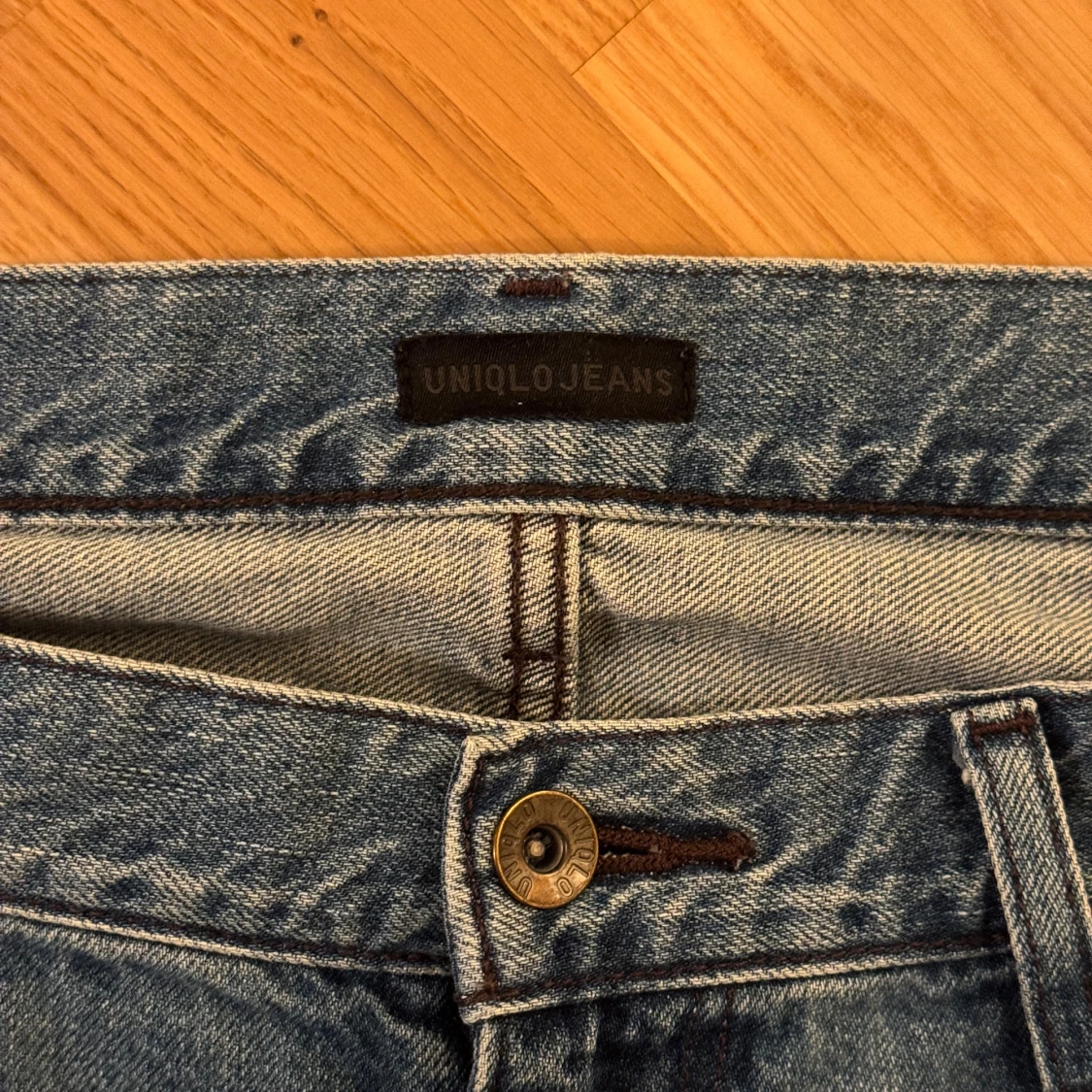 Blå straight jeans från Uniqlo - 2