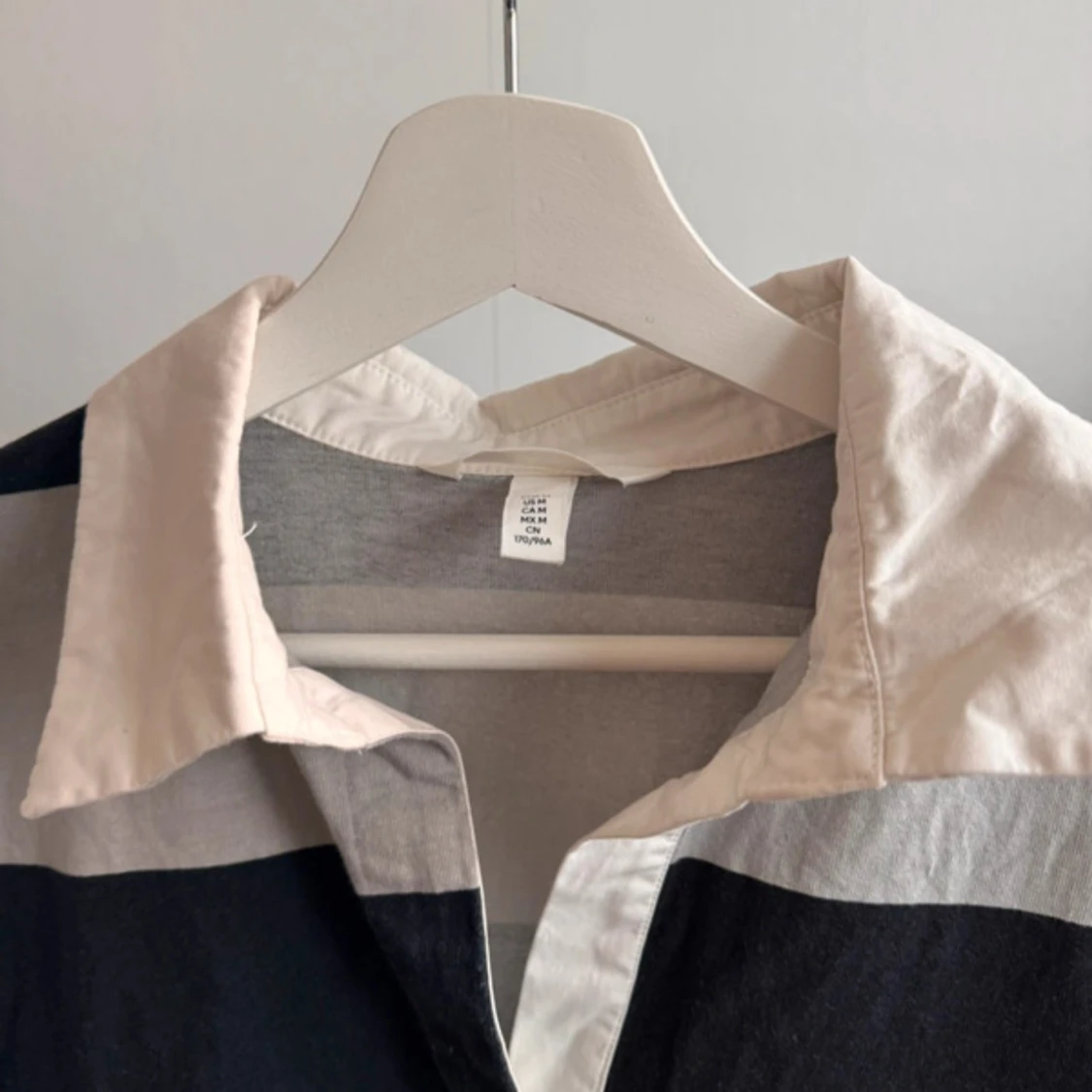 Randig långärmad pikétröja - 2