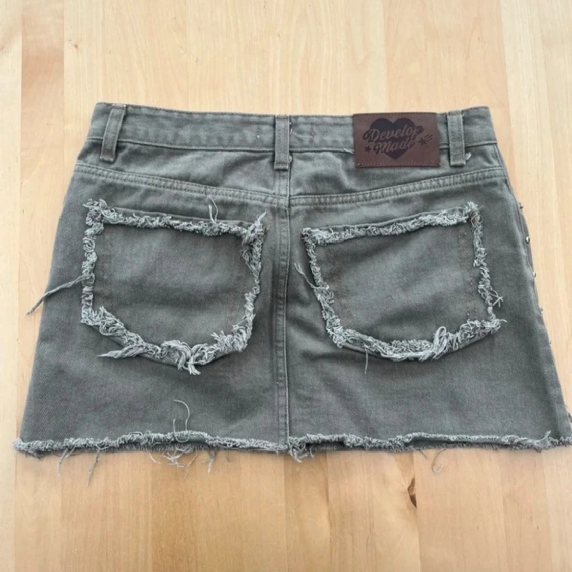 Lågmidjad jeans kjol - 1