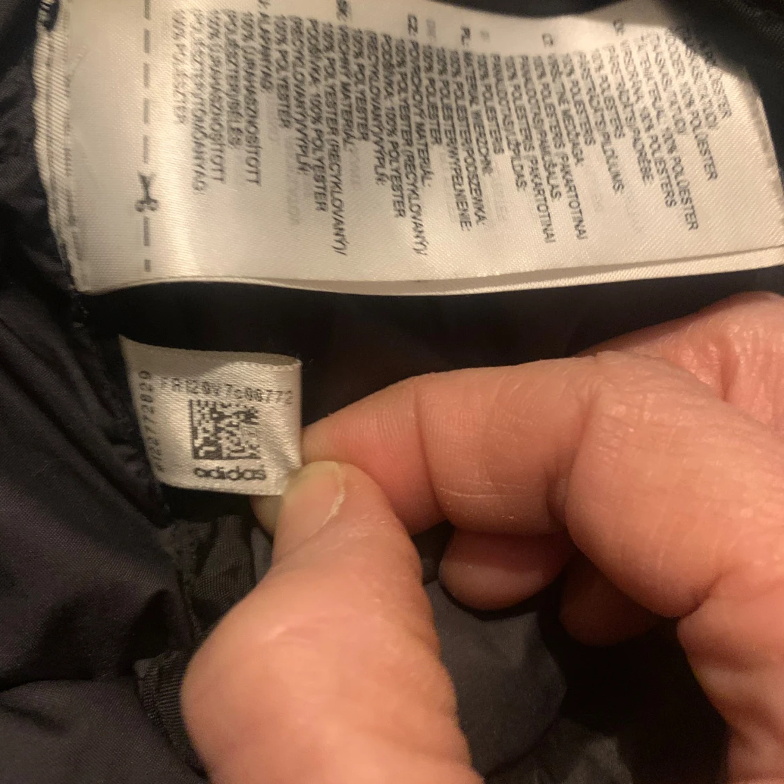 Svart pufferjacka från Adidas XS - 3