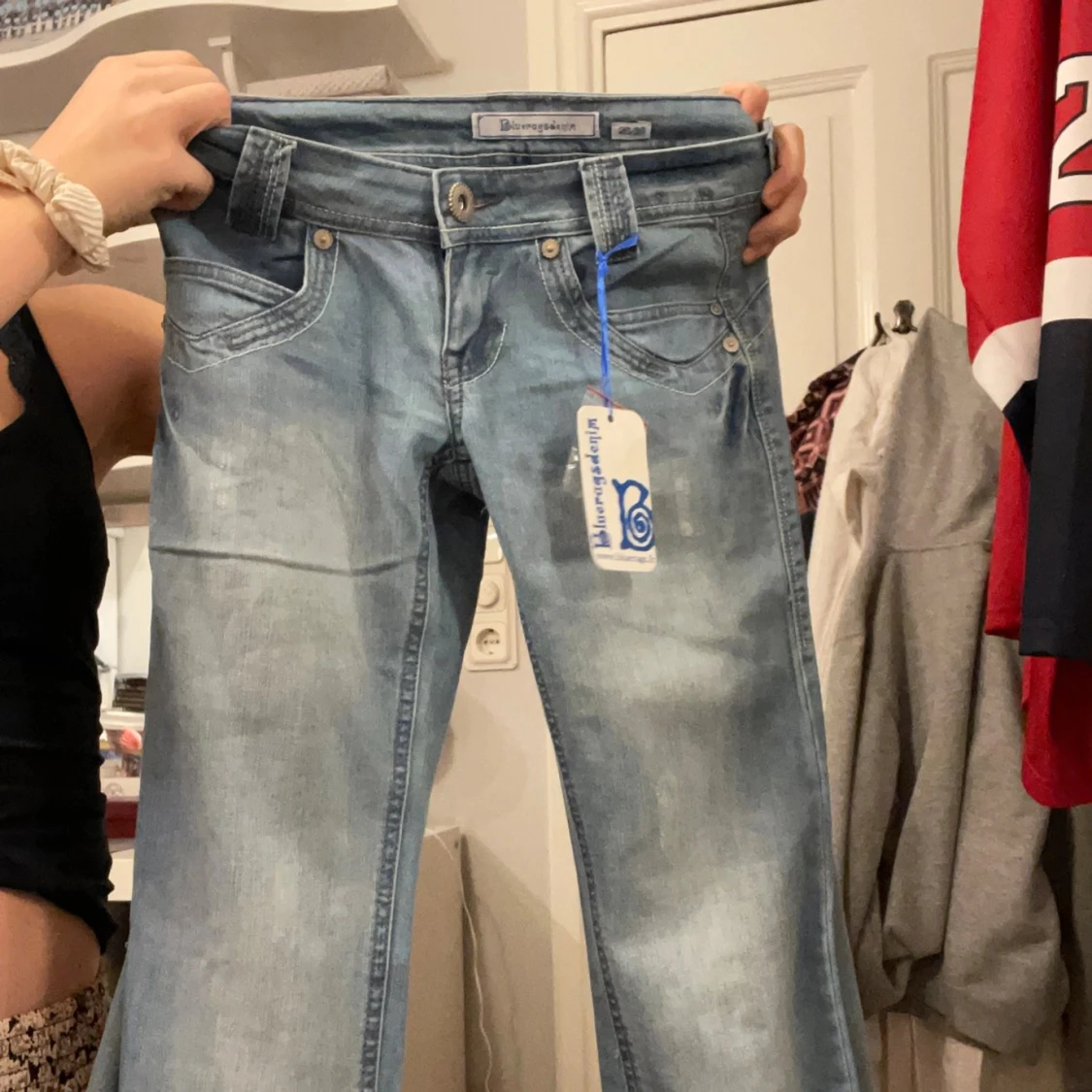 Lågmidjade bootcut jeans - 91