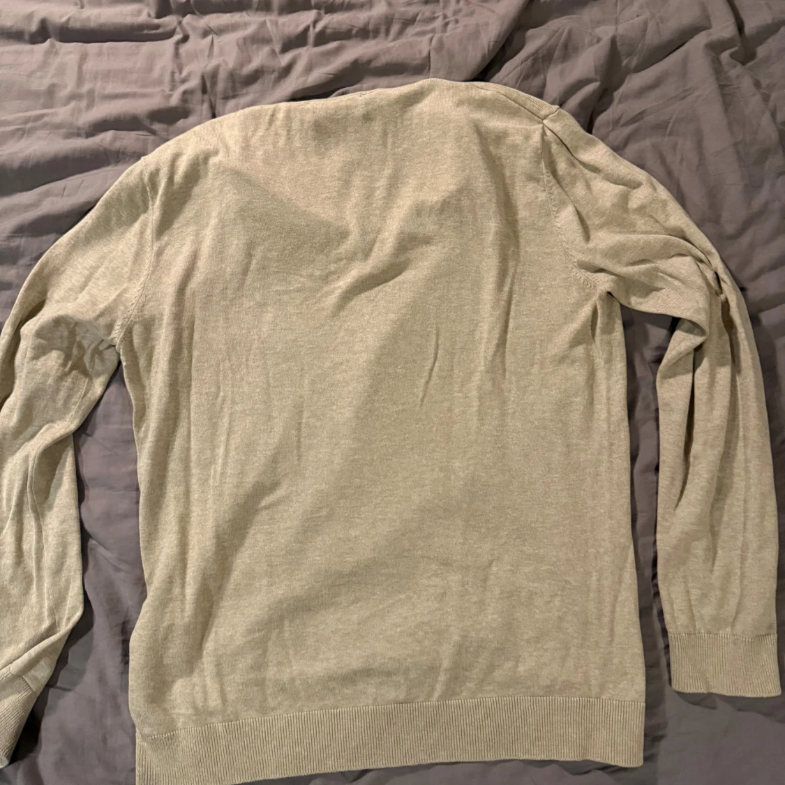 Beige half zip tröja Selected Homme storlek L - 1