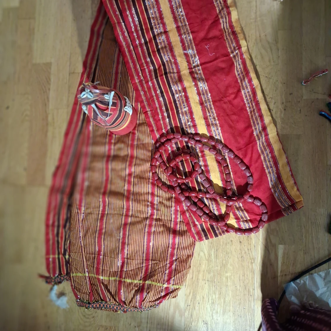 Randig traditionell långklänning - 4