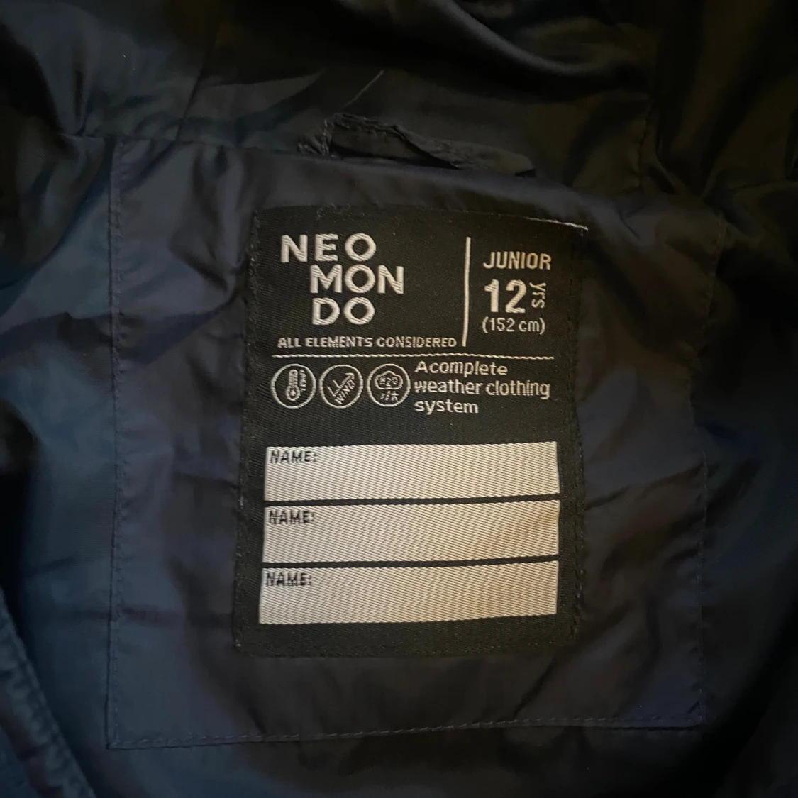 Mörkblå pufferjacka från Neomondo - 1