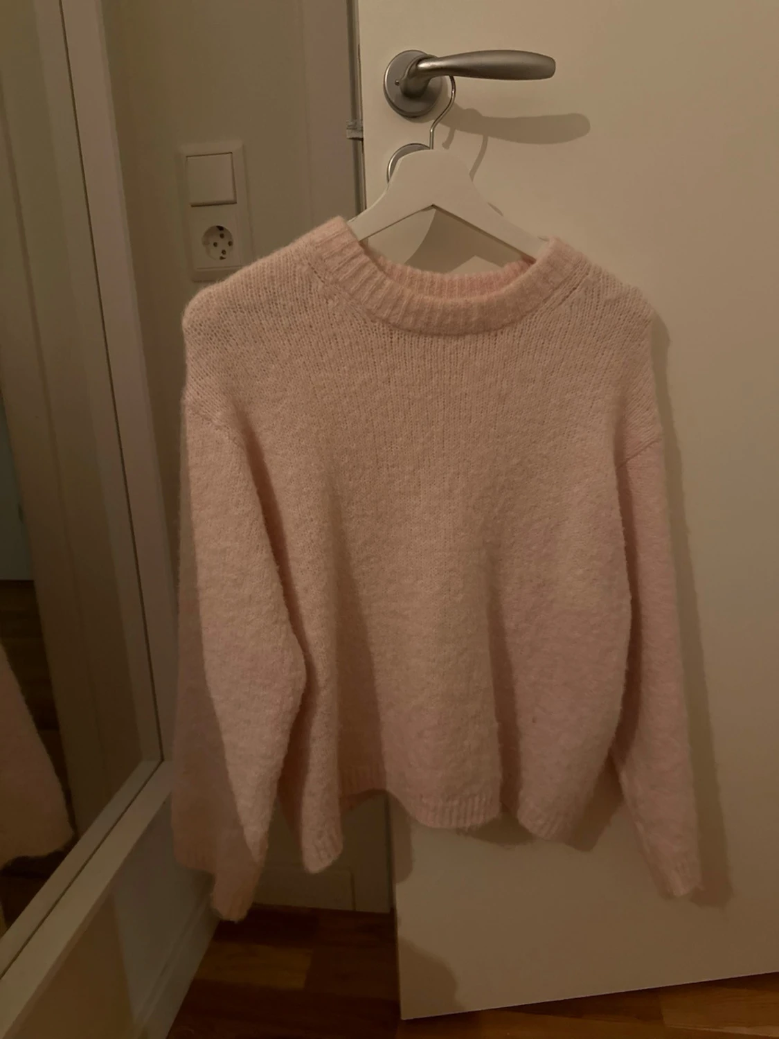 Rosa stickad tröja gina  - 1