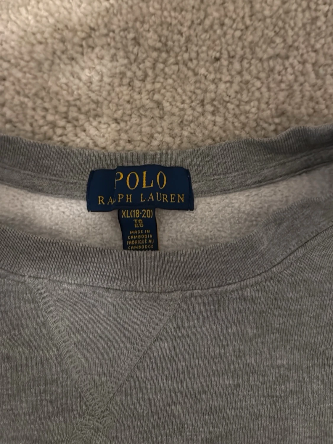 Grå sweatshirt från Polo Ralph Lauren XL - 3