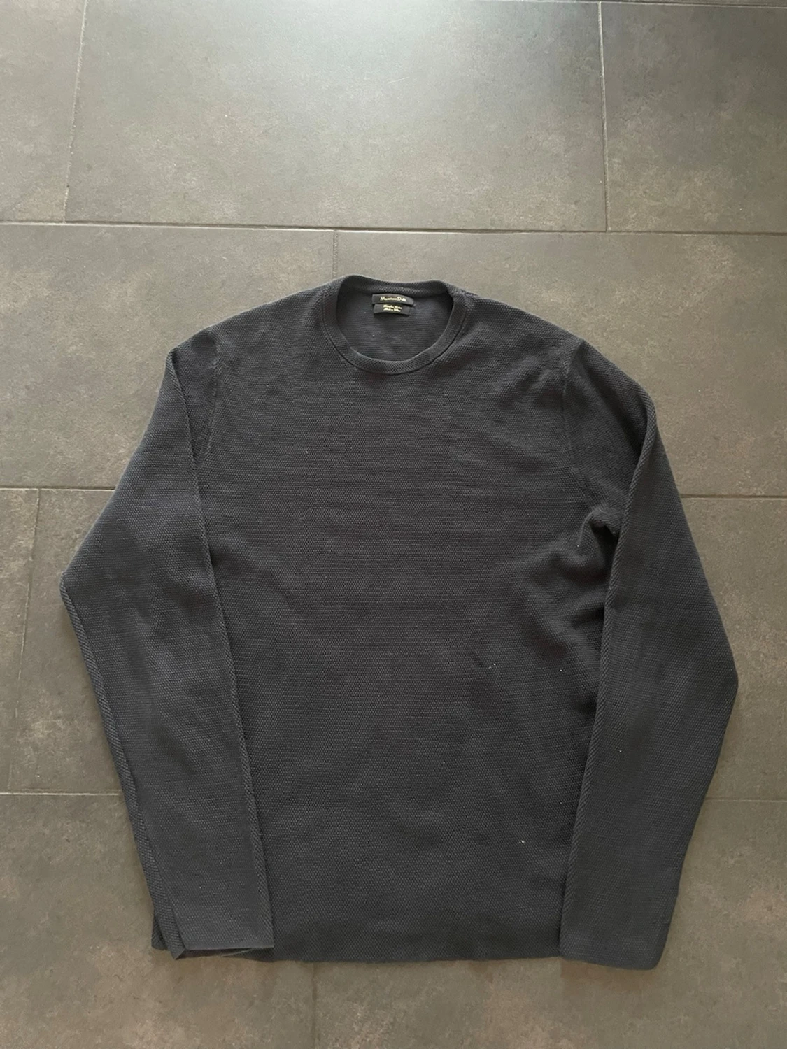 Svart stickad tröja Massimo Dutti