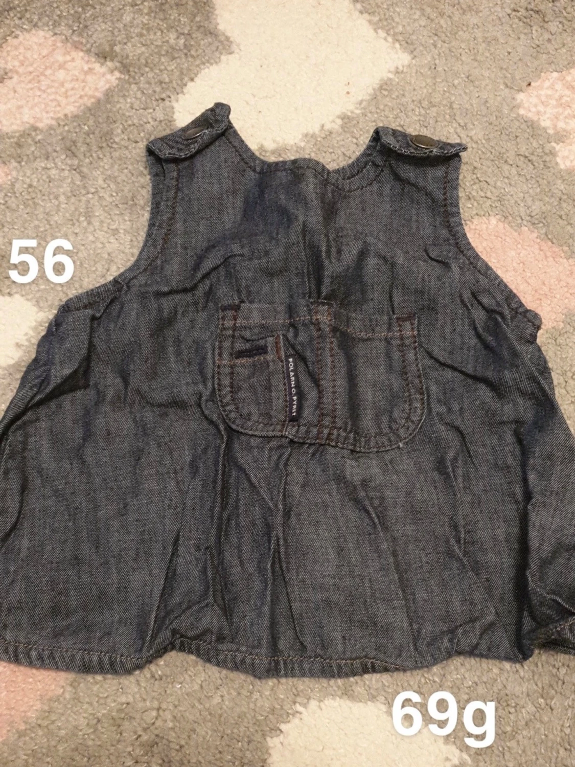 Mörk jeansklänning från Polarn O. Pyret