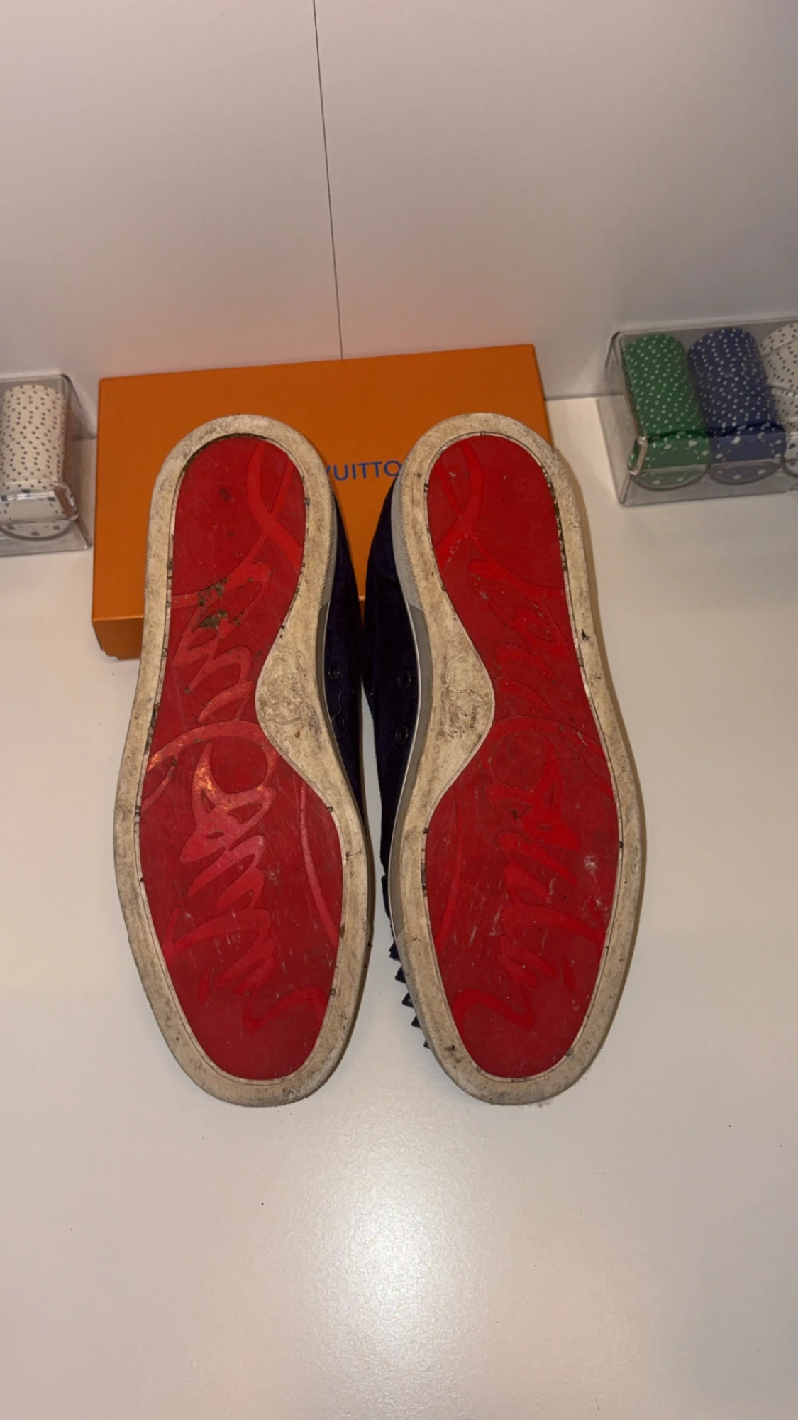 Louboutins mörk blå  - 3