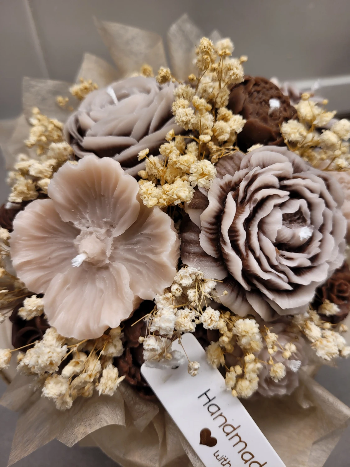 Blommigt ljusbukett  - 4