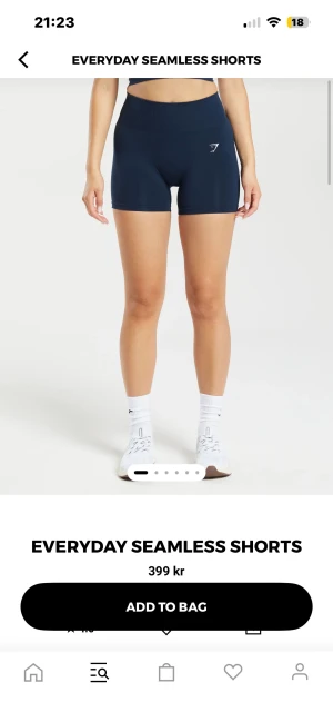Gymshark shorts - Ett par super sköna Gymshark shorts endast använda 1 ggn då dem inte passa som jag ville. Köpt för 399kr. 