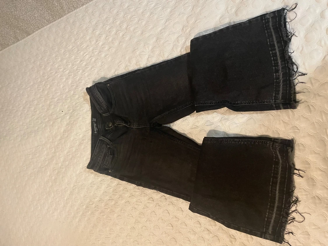 Grå Stradivarius Jeans Flared - 6