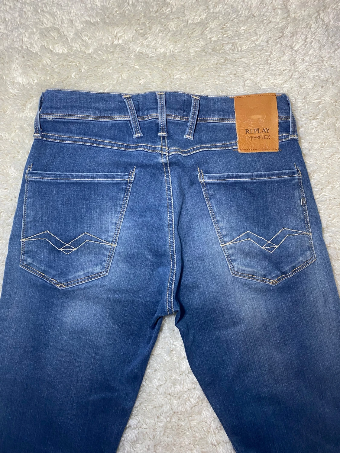 Blåa Replay Anbass jeans - 3