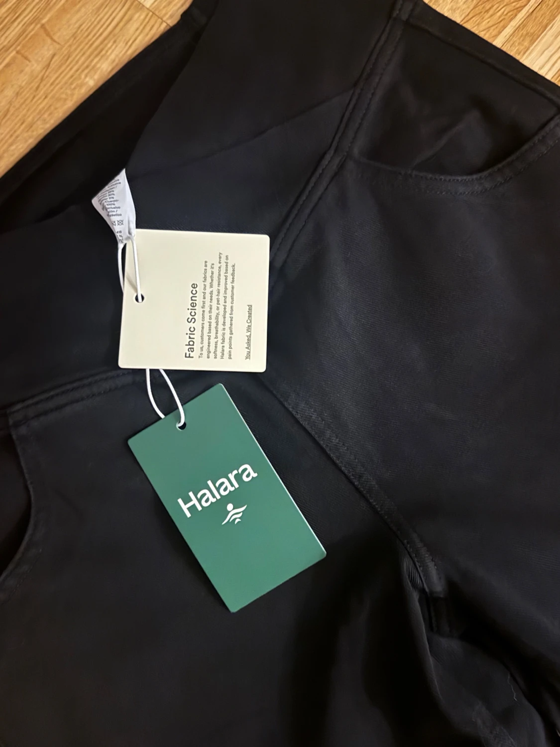 Svarta bootcut byxor från Halara - 1