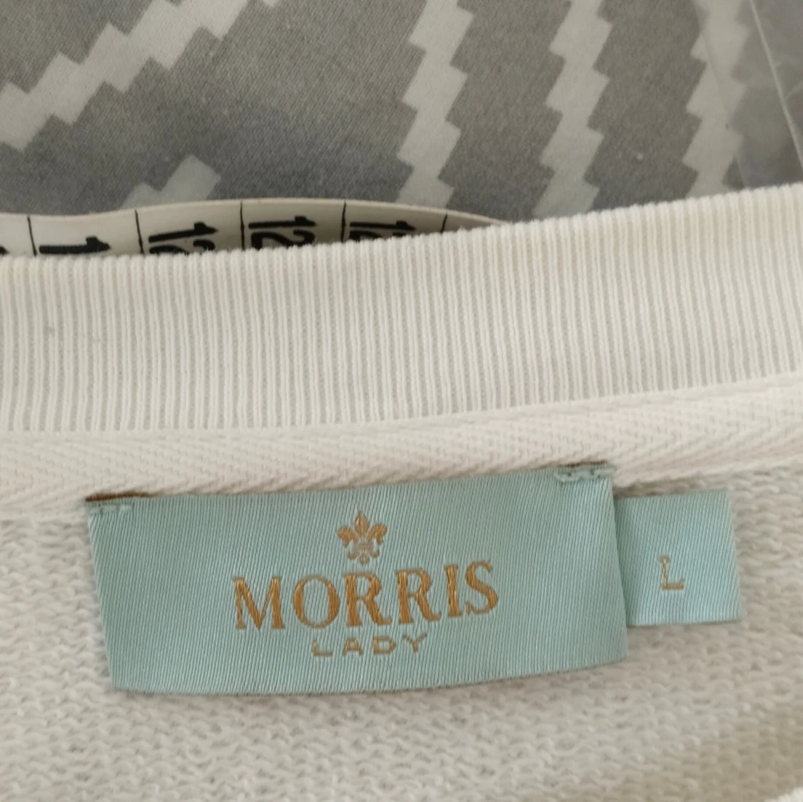 Vit sweatshirt Morris Lady stl L  - 4