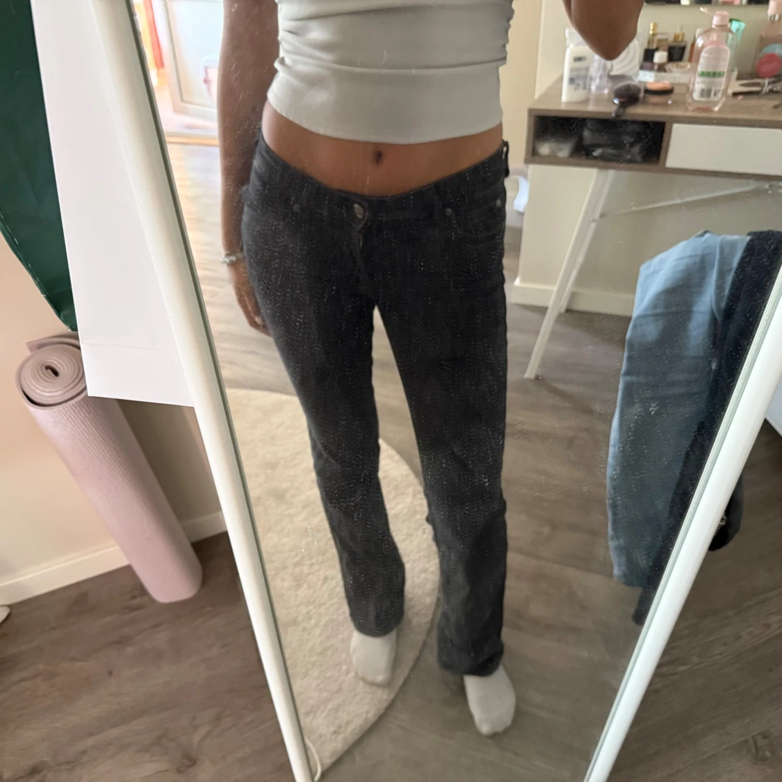 Svarta bootcut jeans från Lee - 1