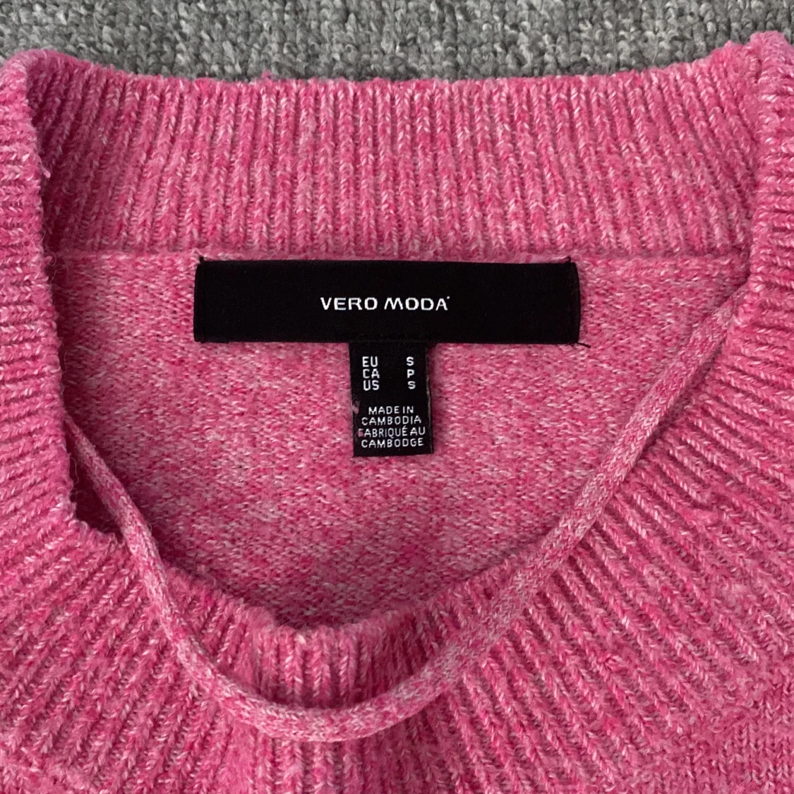 Rosa stickad tröja från Vero Moda - 1