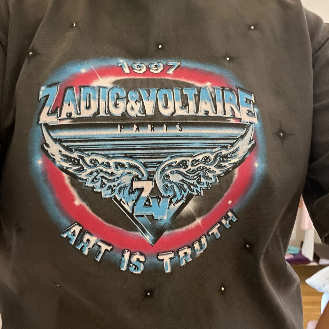 Zadig & Voltaire t-shirt med tryck - 1