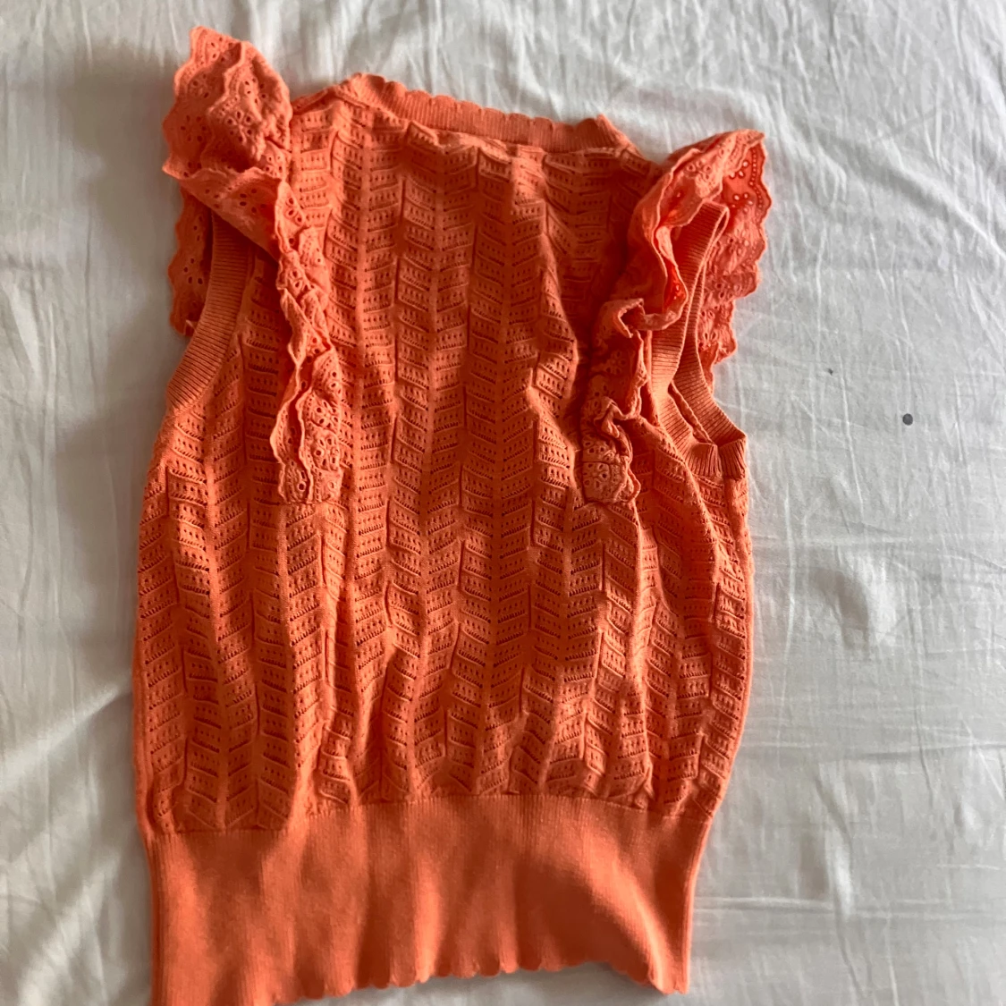 Orange volangtopp Holly & Whyte( Lindex) XS - 4