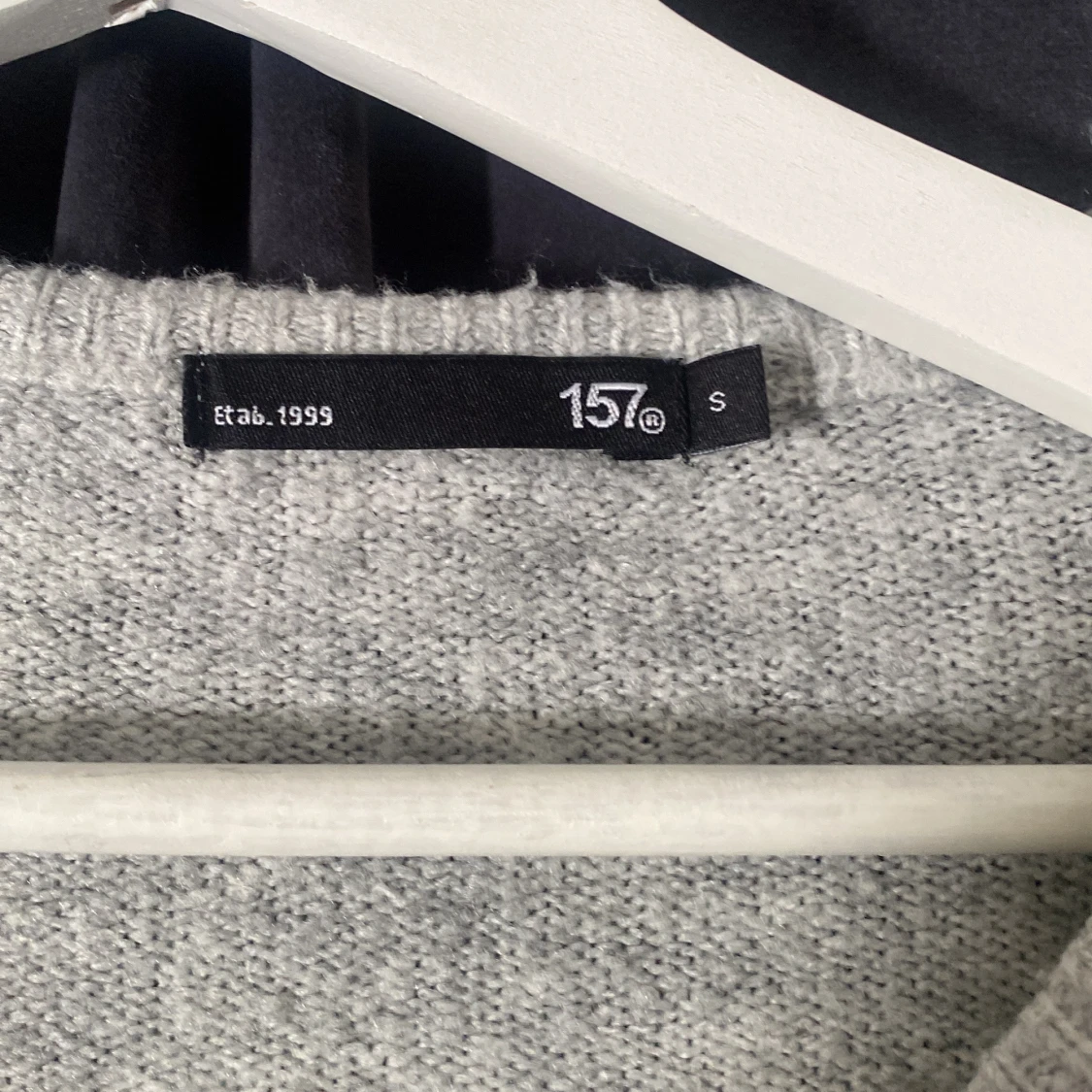 Ljusgrå kofta från 157, storlek S - 2