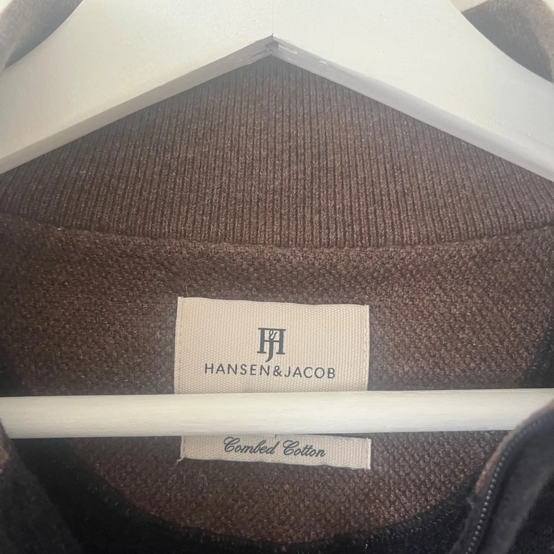 Mörkblå half zip-tröja Hansen & Jacob - 3