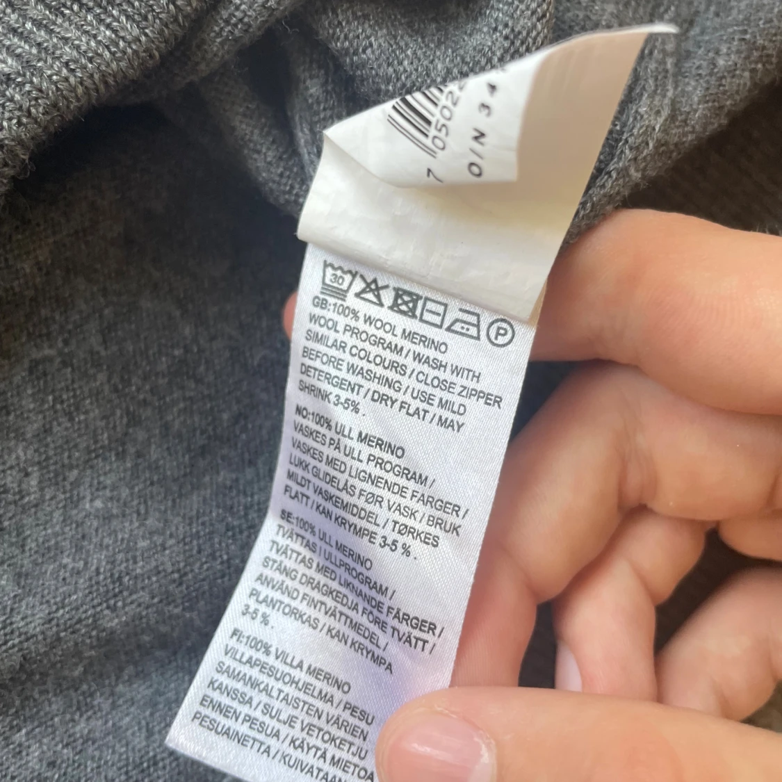Grå merinoull kofta från These Glory Days - 3