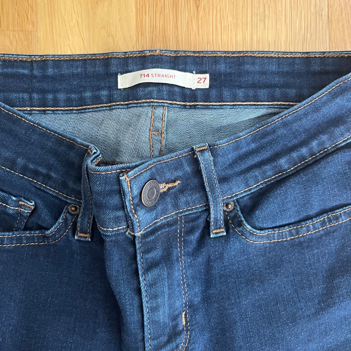 Levi's 714 Straight jeans blå