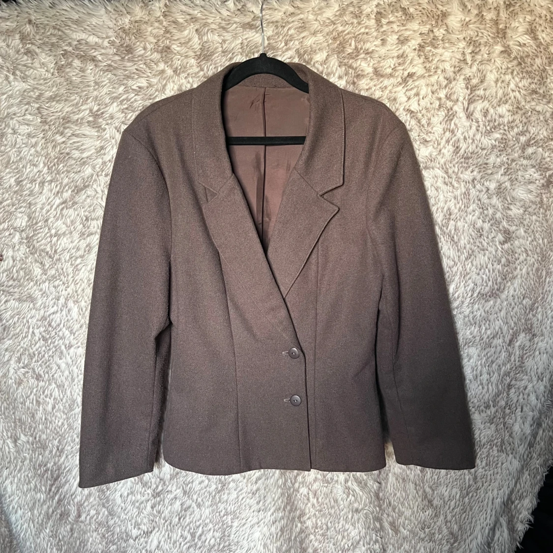 Vintage Brun jacka/ kavaj med lätt insvängd midja