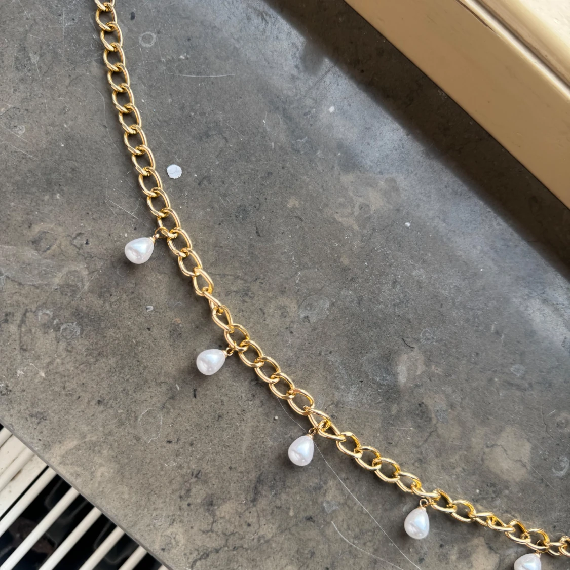 Pärlhalsband Guld - 3