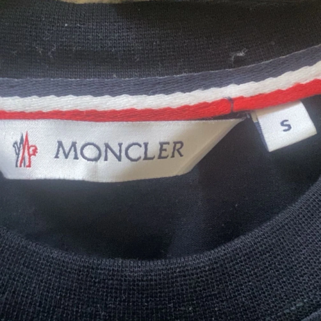 Mörkblå Moncler t-shirt med logga - 3