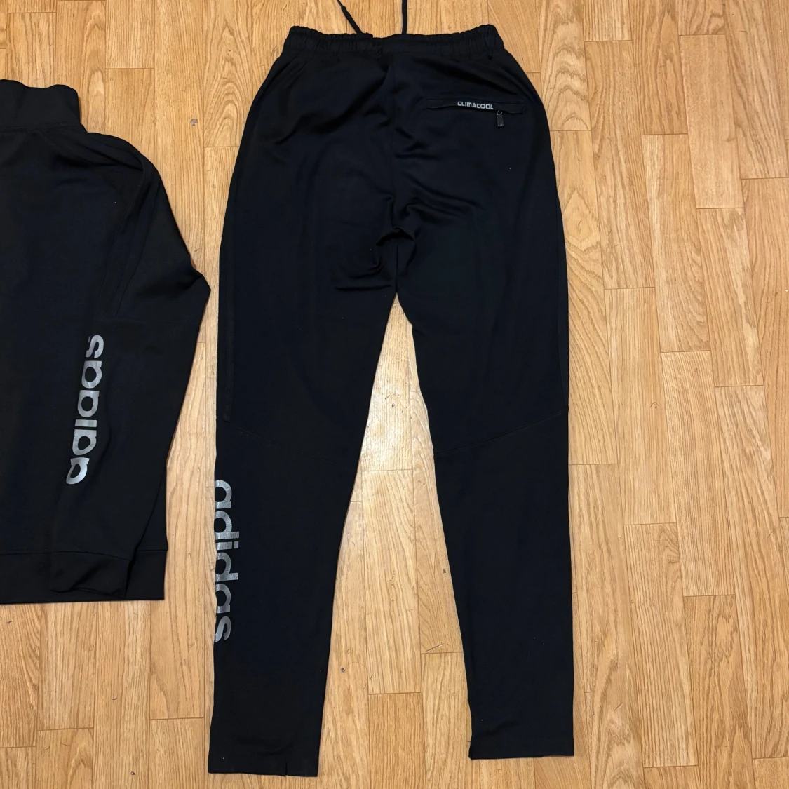 Svart Adidas träningsset med dragkedja - 4