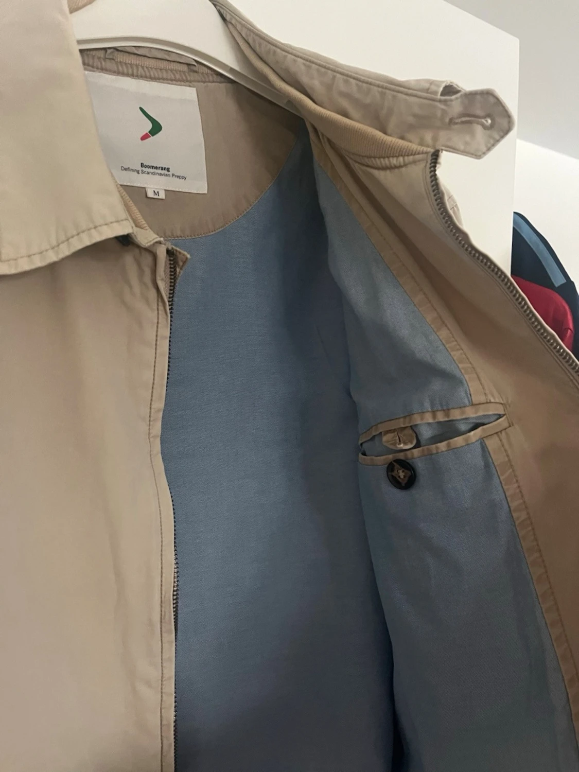 Beige jacka med dragkedja - 4