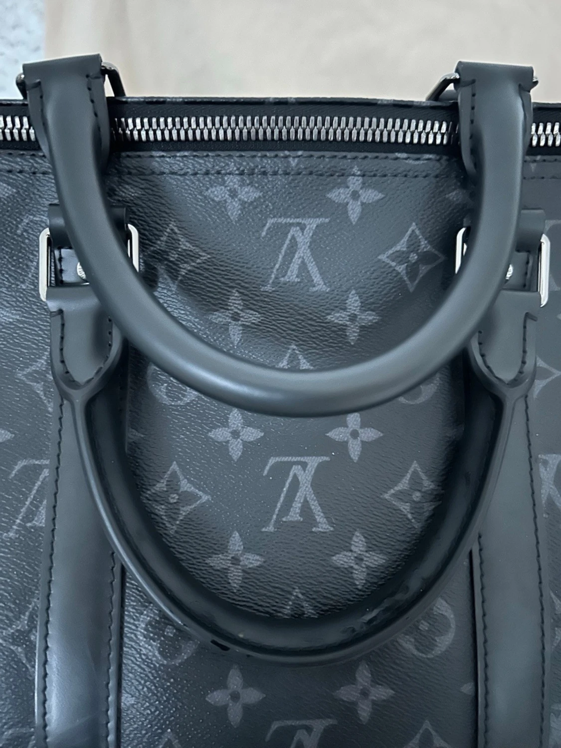 Louis Vuitton svart monogram resväska - 4