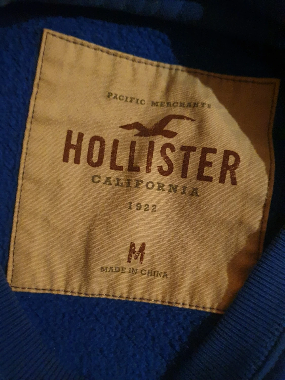 Blå sweatshirt från Hollister - 1